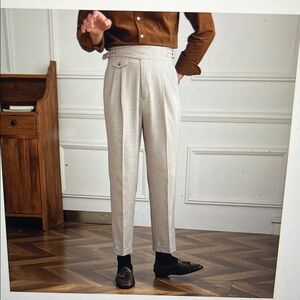 Men's Beige Trousers
